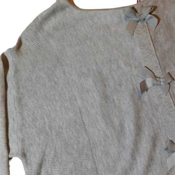 Bow back tunic length sweater - Picture 8 of 14